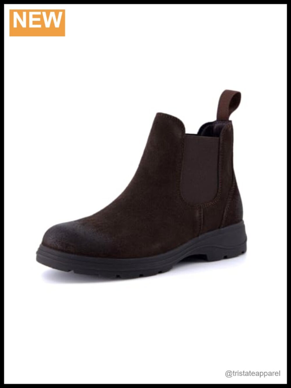 Genuine Suede Chelsea Ankle Boots Women Water Resistant Pull On